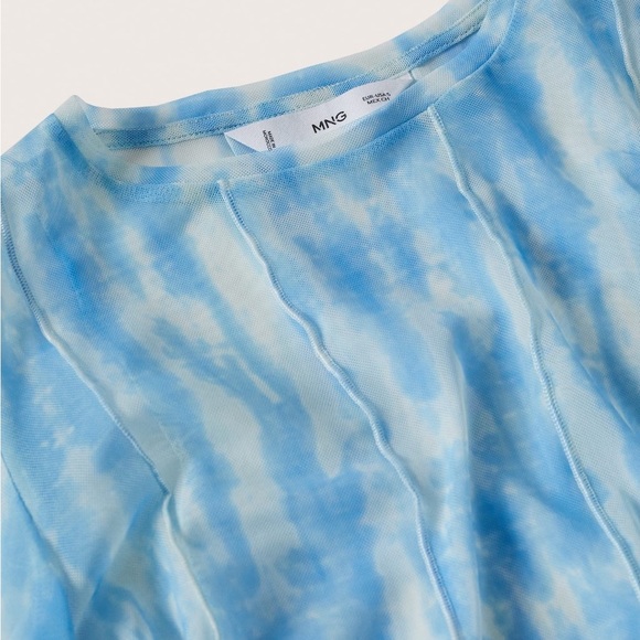 Mango sheer long sleeve top - Size 8 - Picture 3 of 11